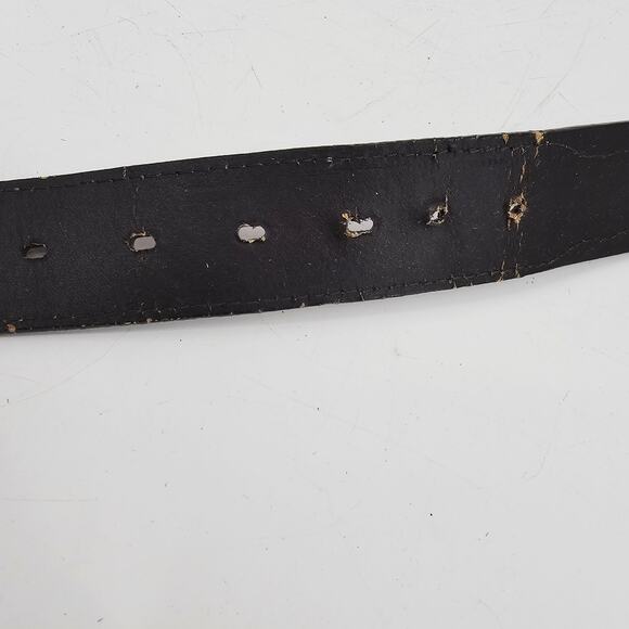 Stetson Country Handtooled Brown Leather Snap-On Western Belt Men's 38 - Picture 11 of 13